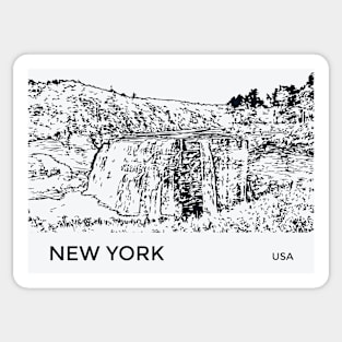 New York USA Sticker